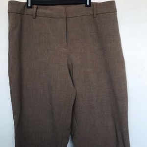Brown Wide Leg Dress Pants